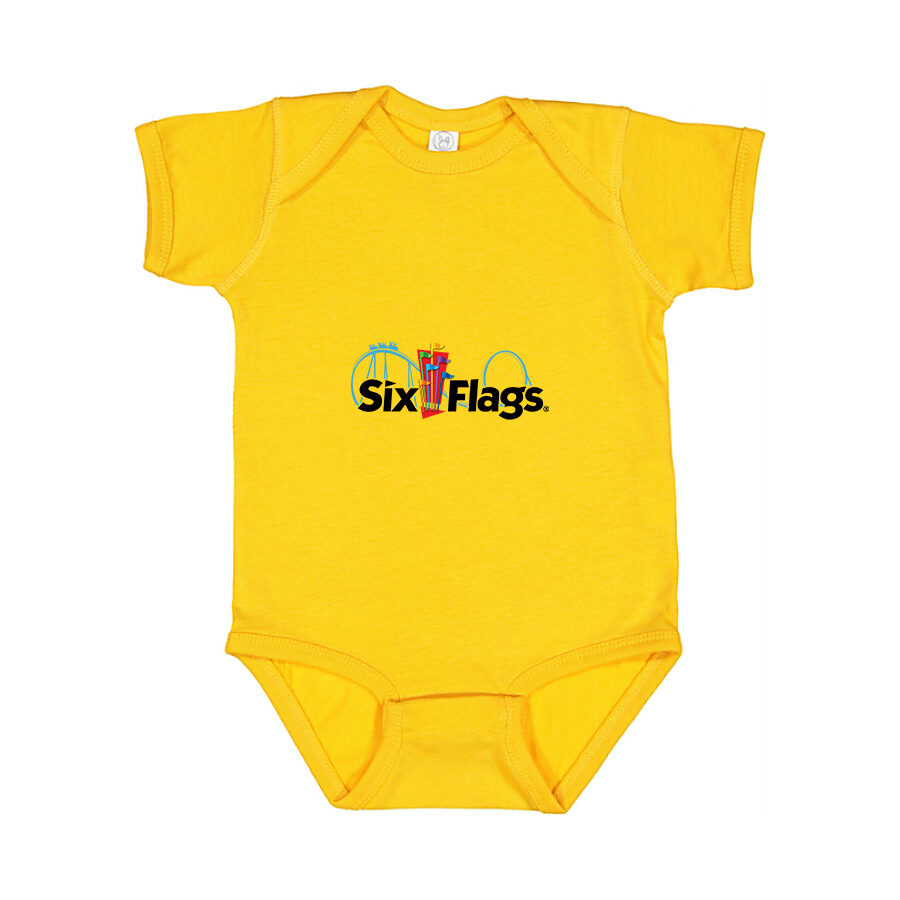 Six Flags Baby Romper Onesie - Yellow
