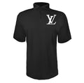 Louis Vuitton White men's polyester polo in Black