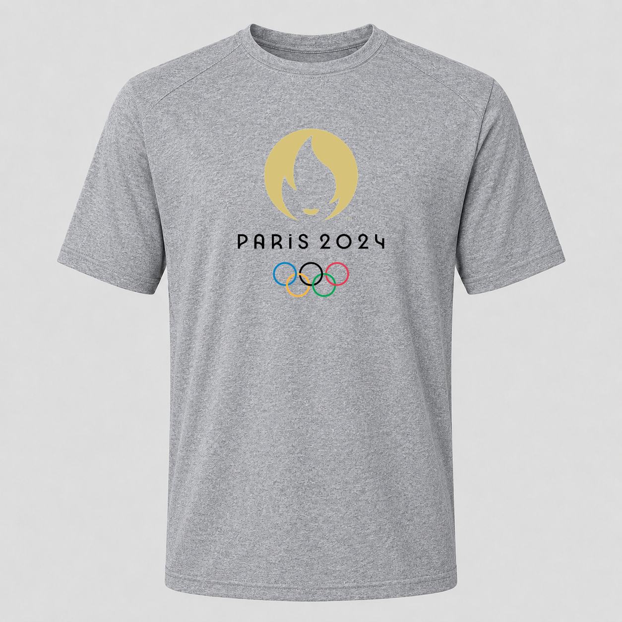 Men's Olympics 2024 Paris Black Performance T-Shirt - Gray