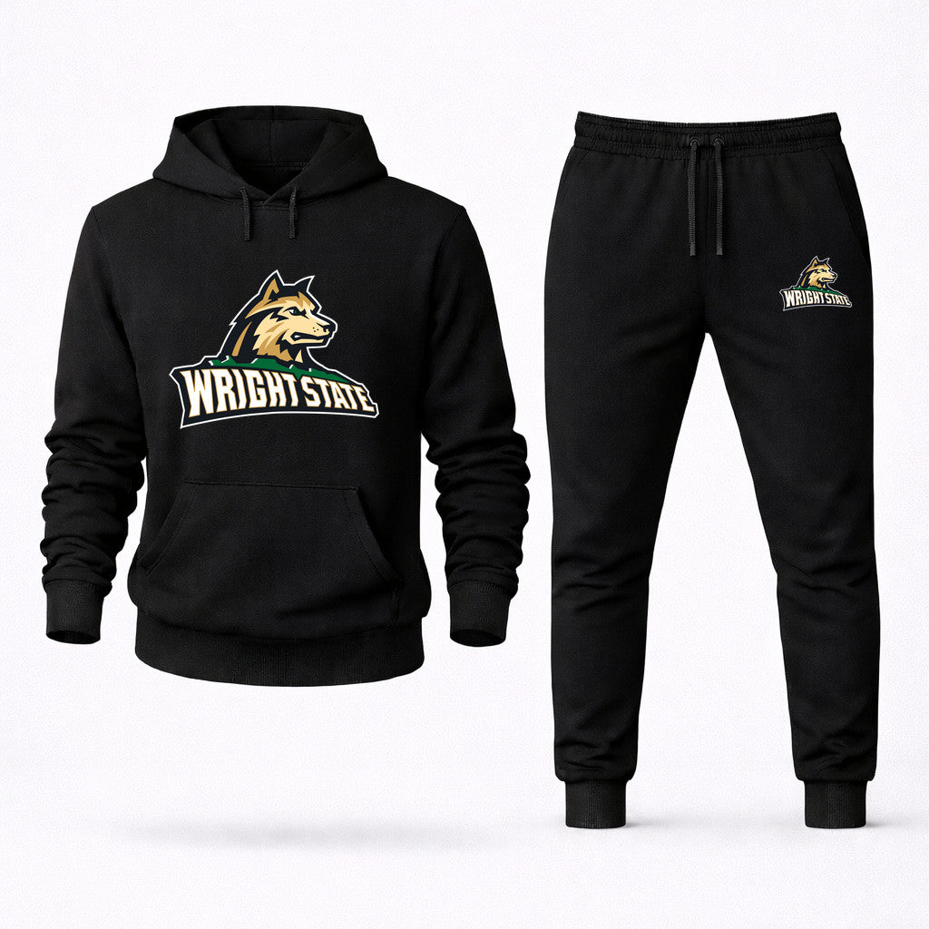Wright State Raiders Hoodie and Joggers Set - Black