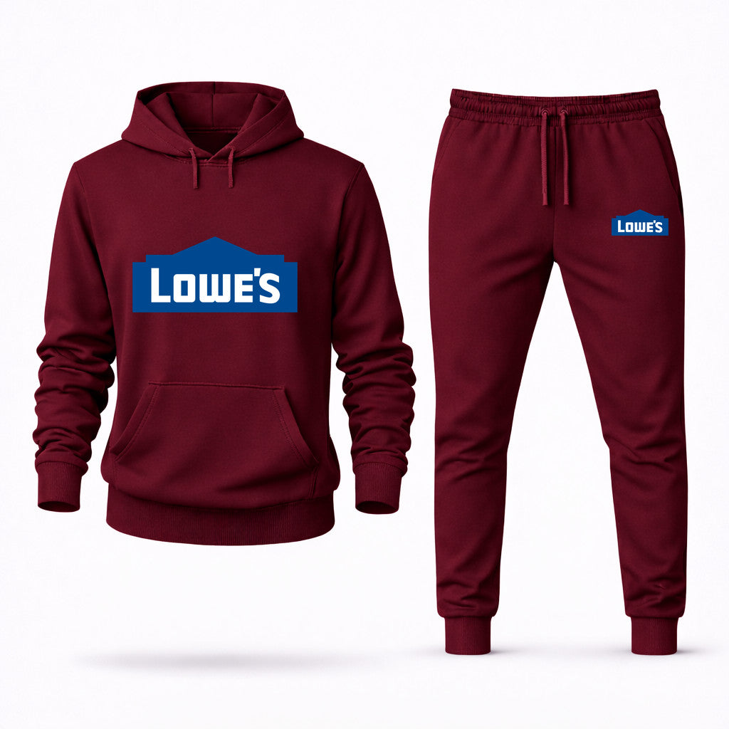 Lowe's Hoodie and Joggers Set - Burgundy