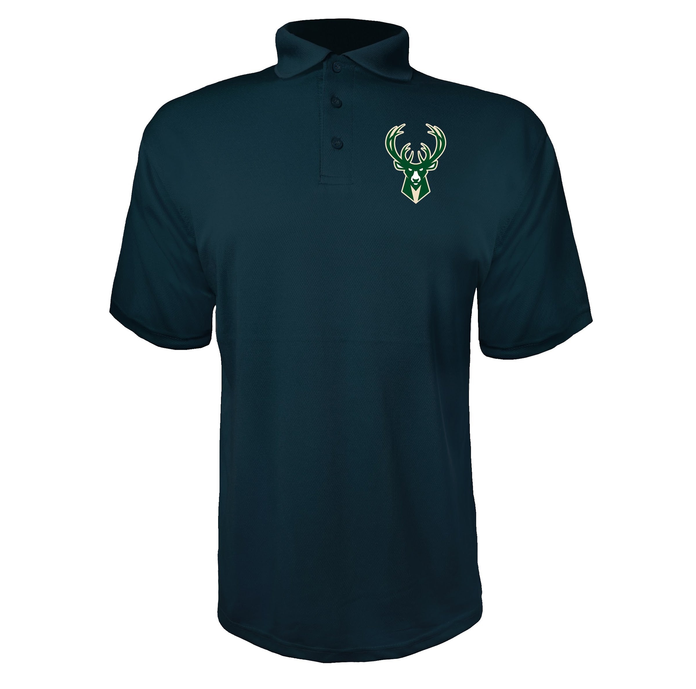 Milwaukee Bucks Navy polyester polo