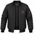 Men's Arizona Diamondbacks Lightweight Bomber Jacket - Black