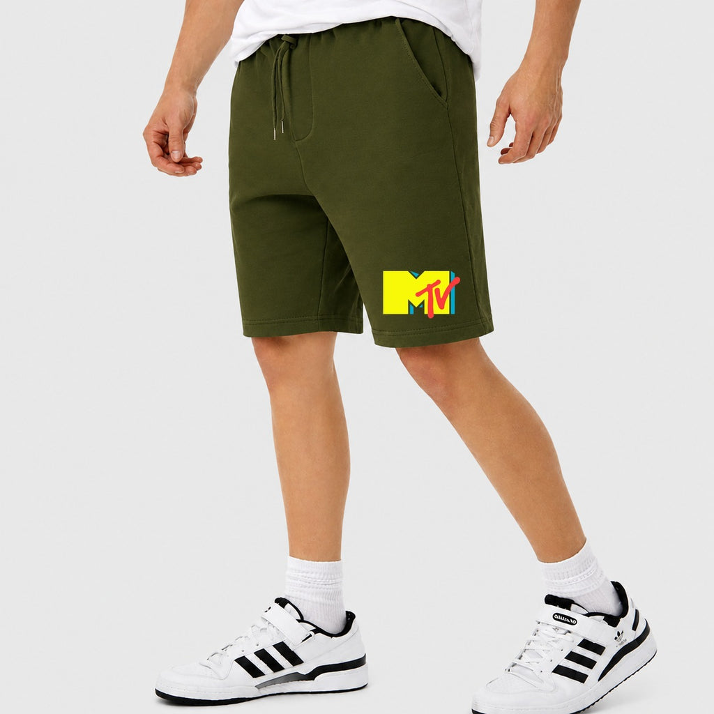 Men's MTV Cotton Shorts - Army Green