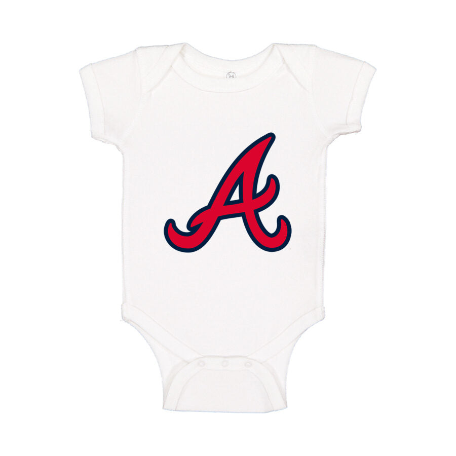 Atlanta Braves Baby Romper Onesie - White