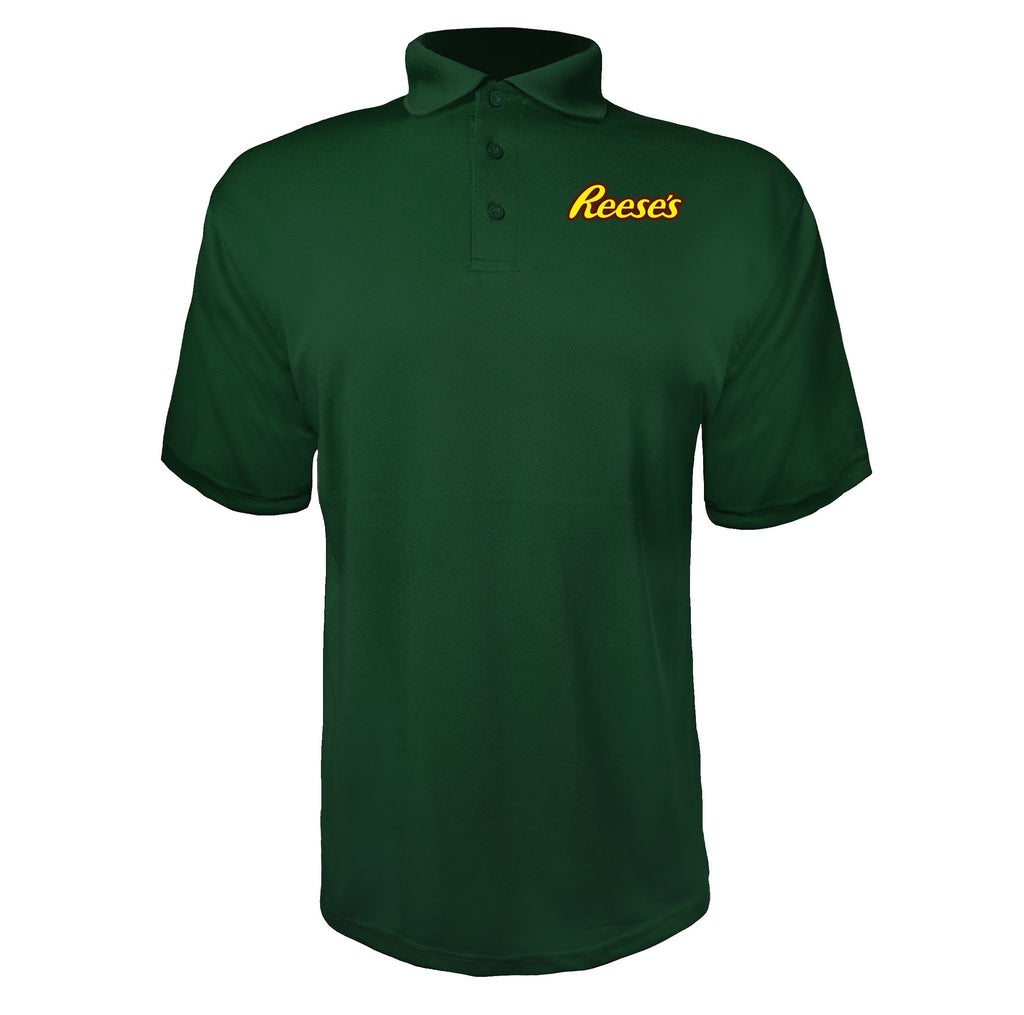 Reeses men's polyester polo in Green