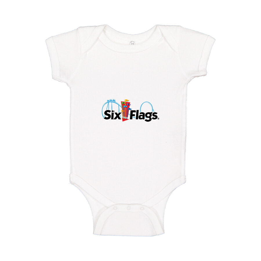 Six Flags Baby Romper Onesie - White