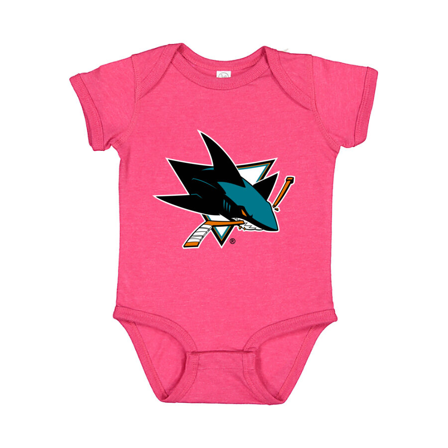 San Jose Sharks Baby Romper Onesie - Pink
