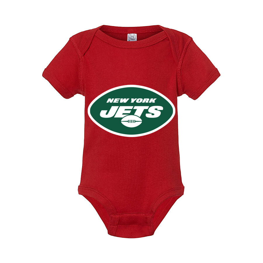 New York Jets Baby Romper Onesie - Red
