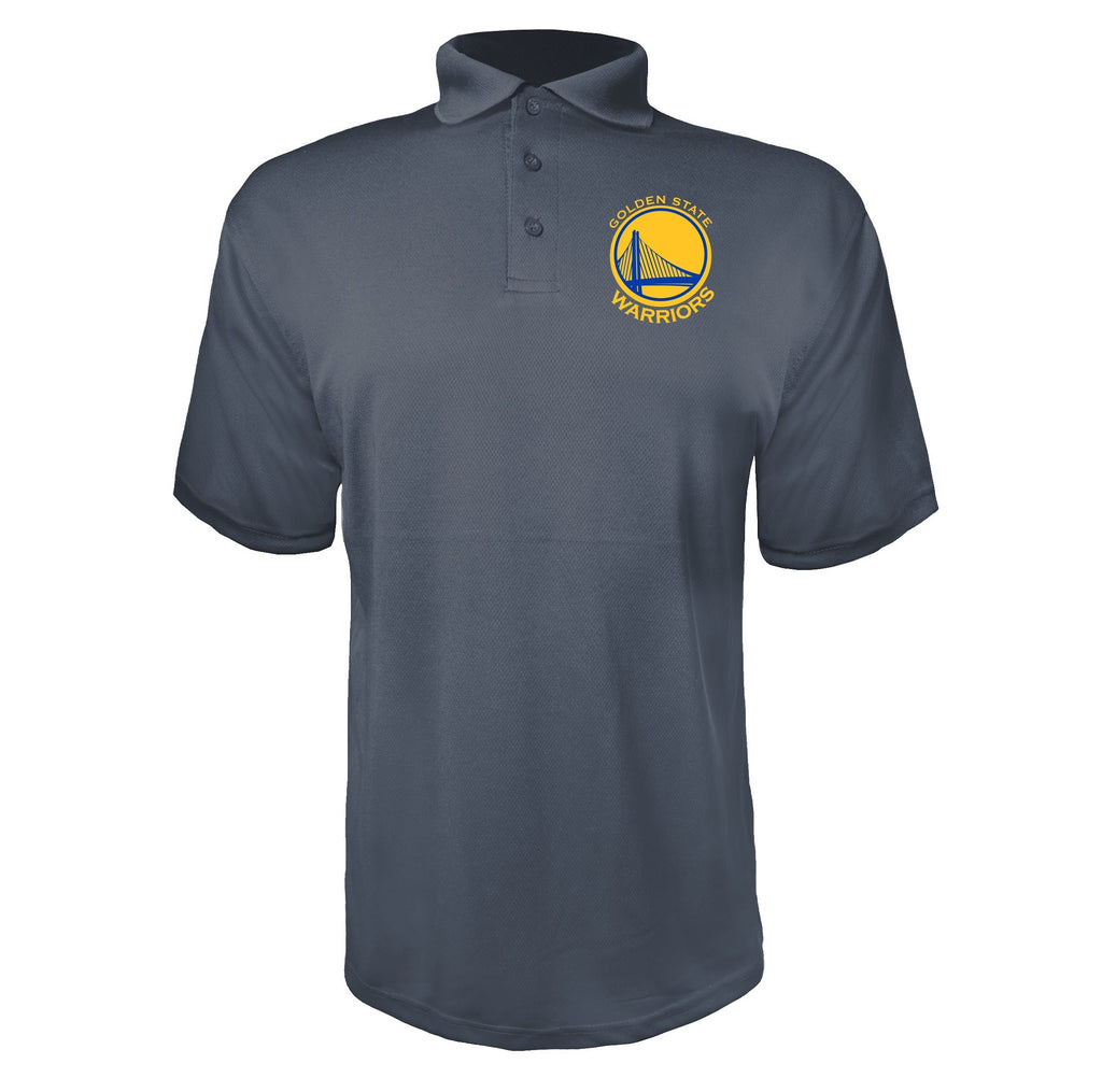 Golden states warrior yellow Charcoal polyester polo
