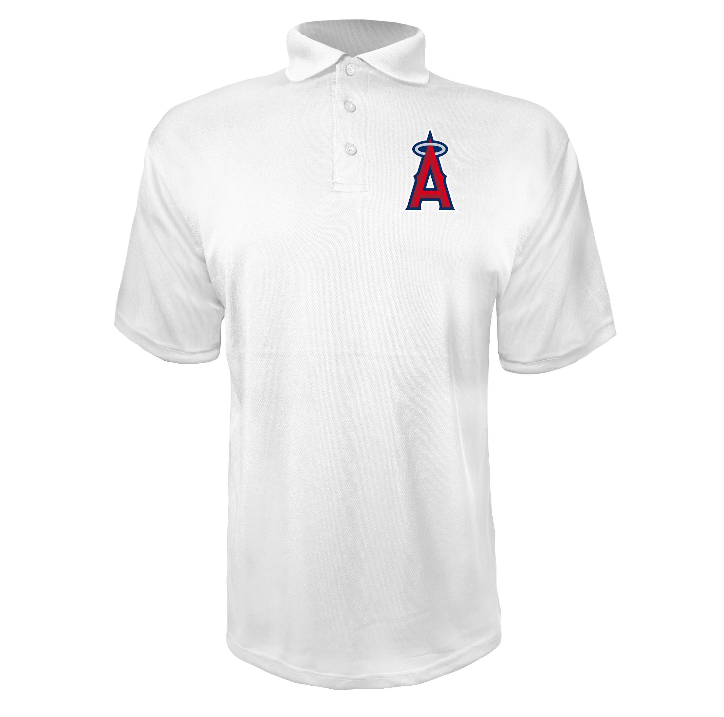 Los Angeles Angels White polyester polo