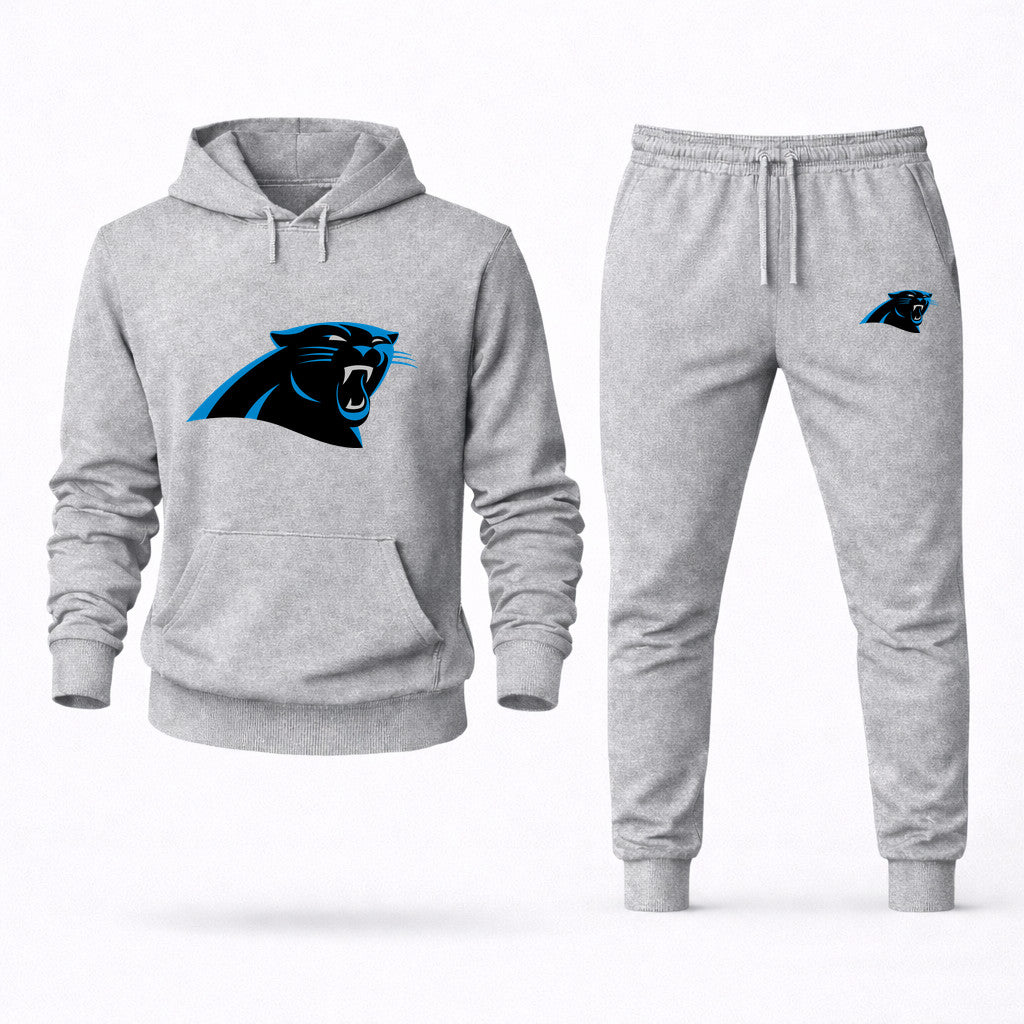 Carolina Panthers Hoodie and Joggers Set - Grey