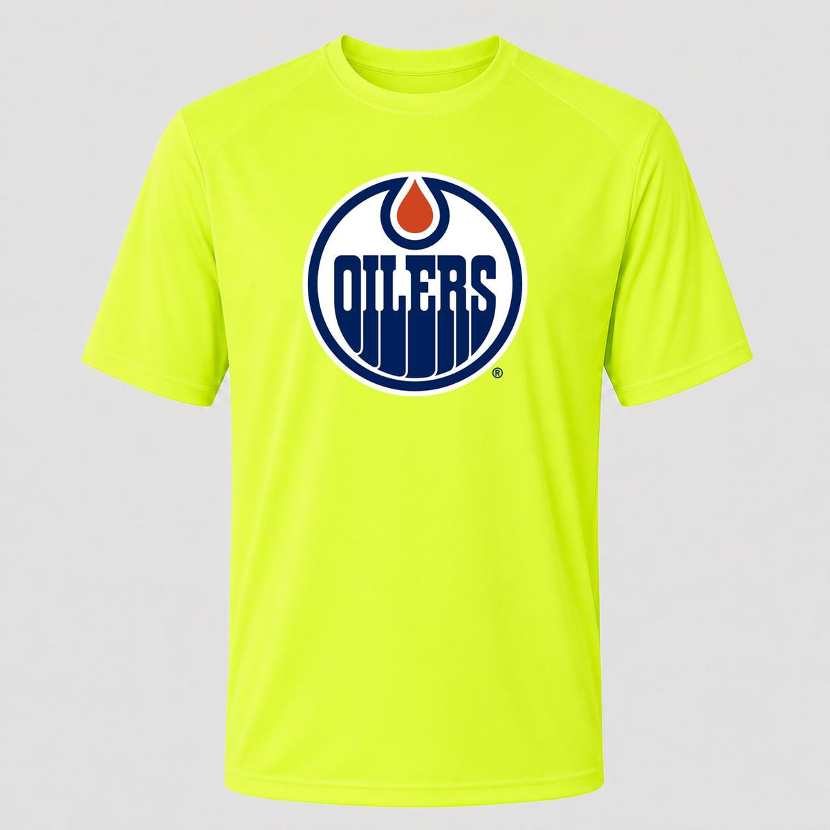Men's Edmonton Oilers Performance T-Shirt - Safety Green