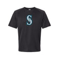 Seattle Mariners Polyester T-Shirt - Black