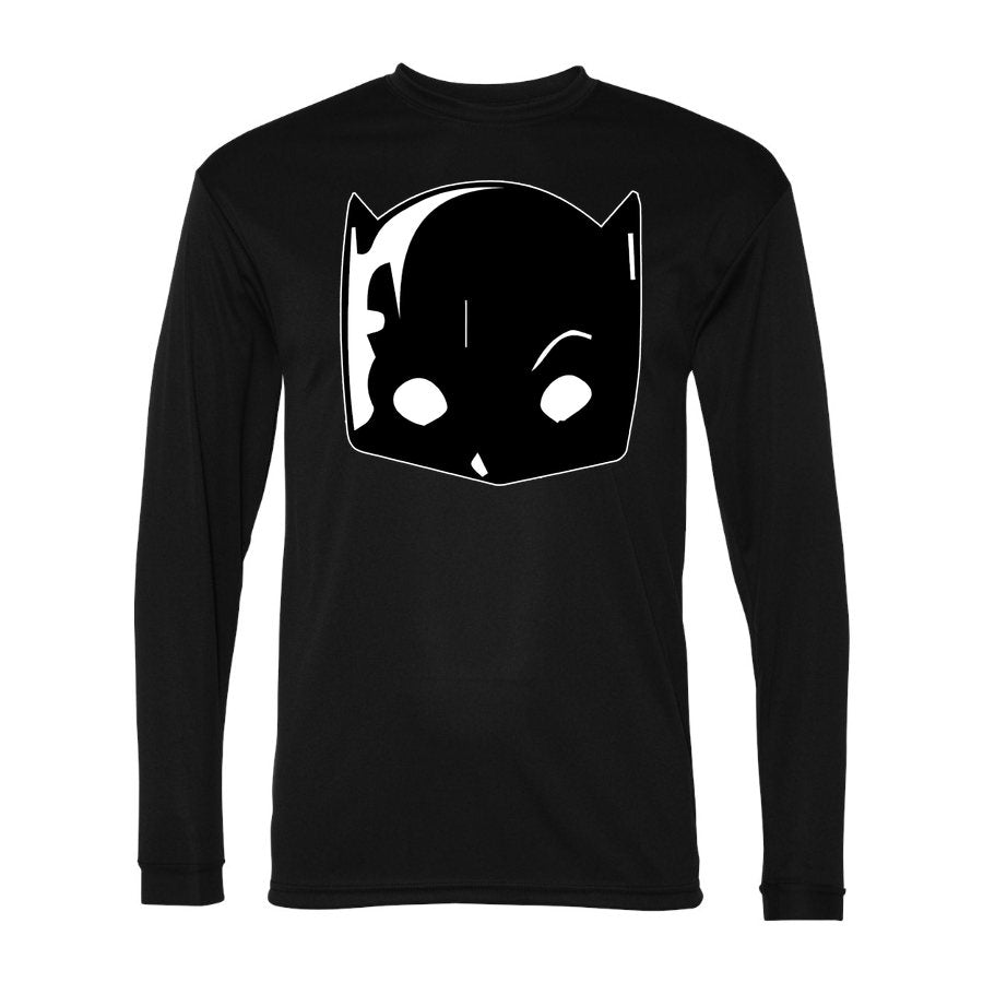 Men's Dodge Hellcat Polyester Long Sleeve T-Shirt - Black