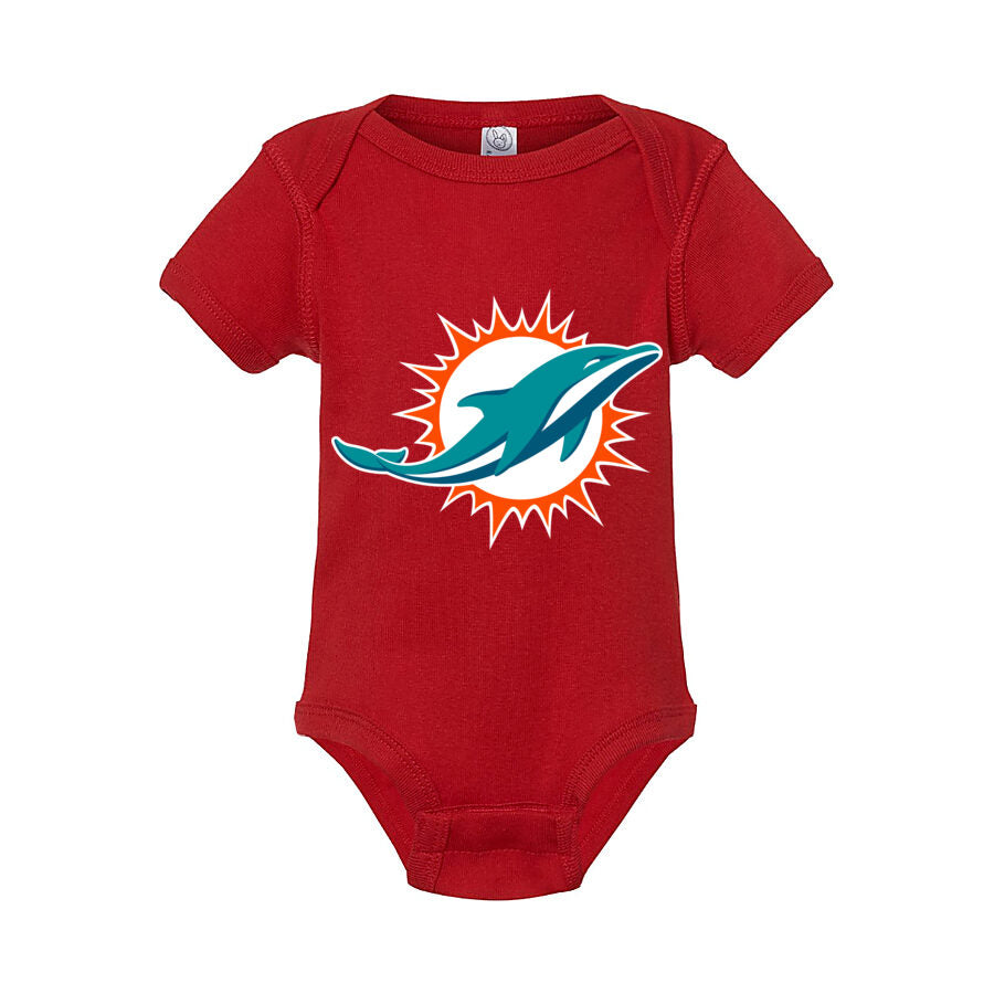 Miami Dolphins Baby Romper Onesie - Red