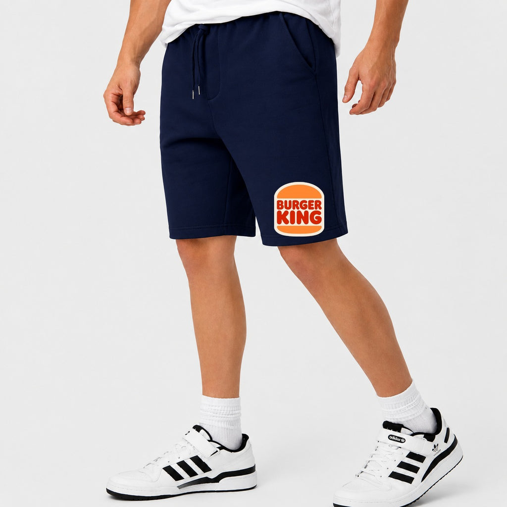Men's Burger King Cotton Shorts - Navy