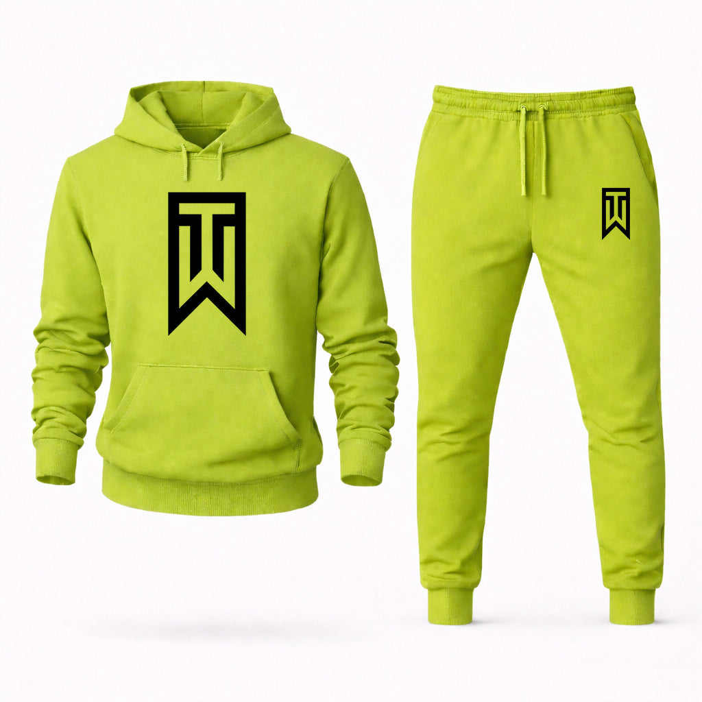 Tiger Woods Hoodie and Joggers Set - Lime Green