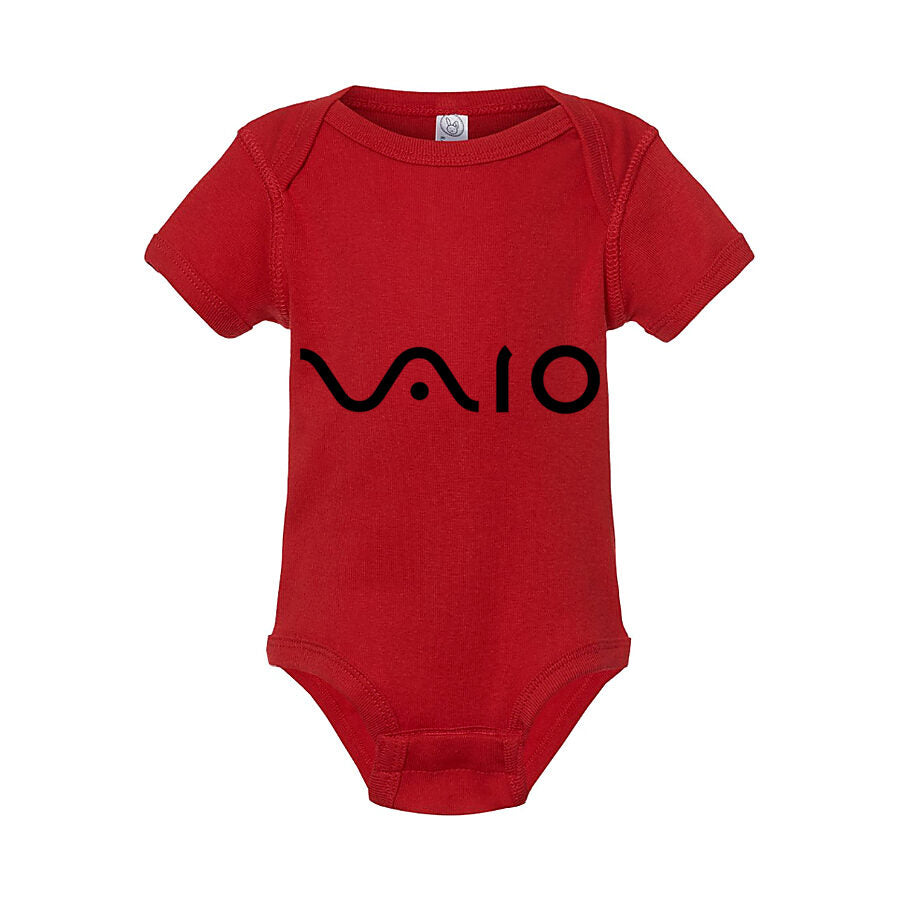 Sony VAIO Black Logo Baby Romper Onesie - Red