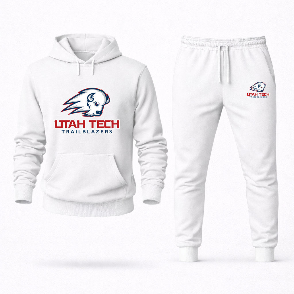 Utah Tech Trailblazers Hoodie and Joggers Set - White