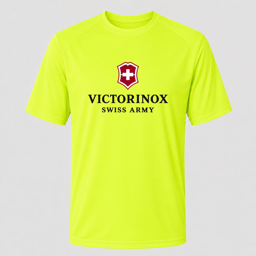 Men's Victorinox Swiss Army Performance T-Shirt - Safety Green