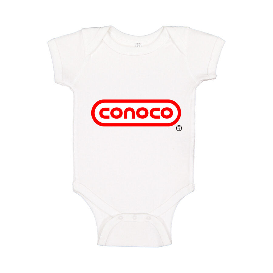 Conoco Baby Romper Onesie - White
