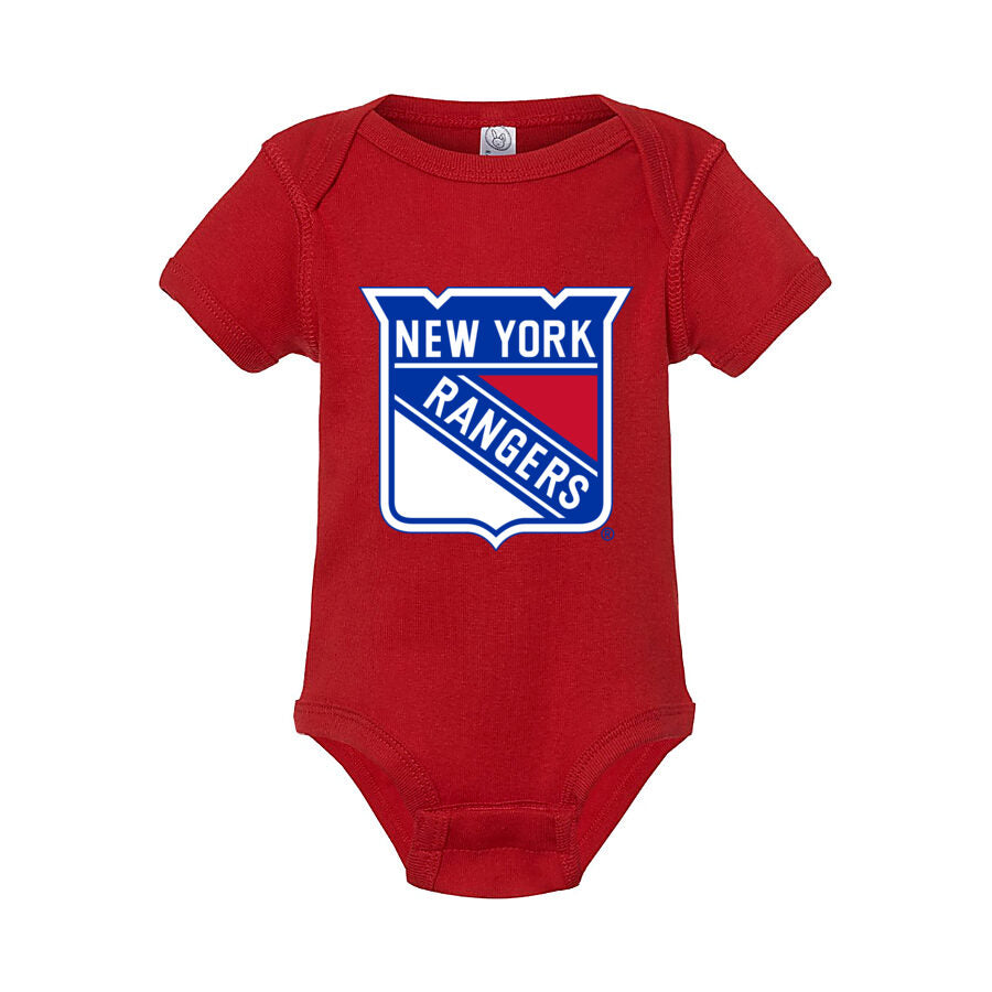 New York Rangers Baby Romper Onesie - Red