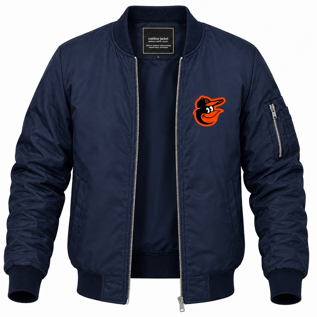 Men's Baltimore Orioles Lightweight Bomber Jacket - Navy