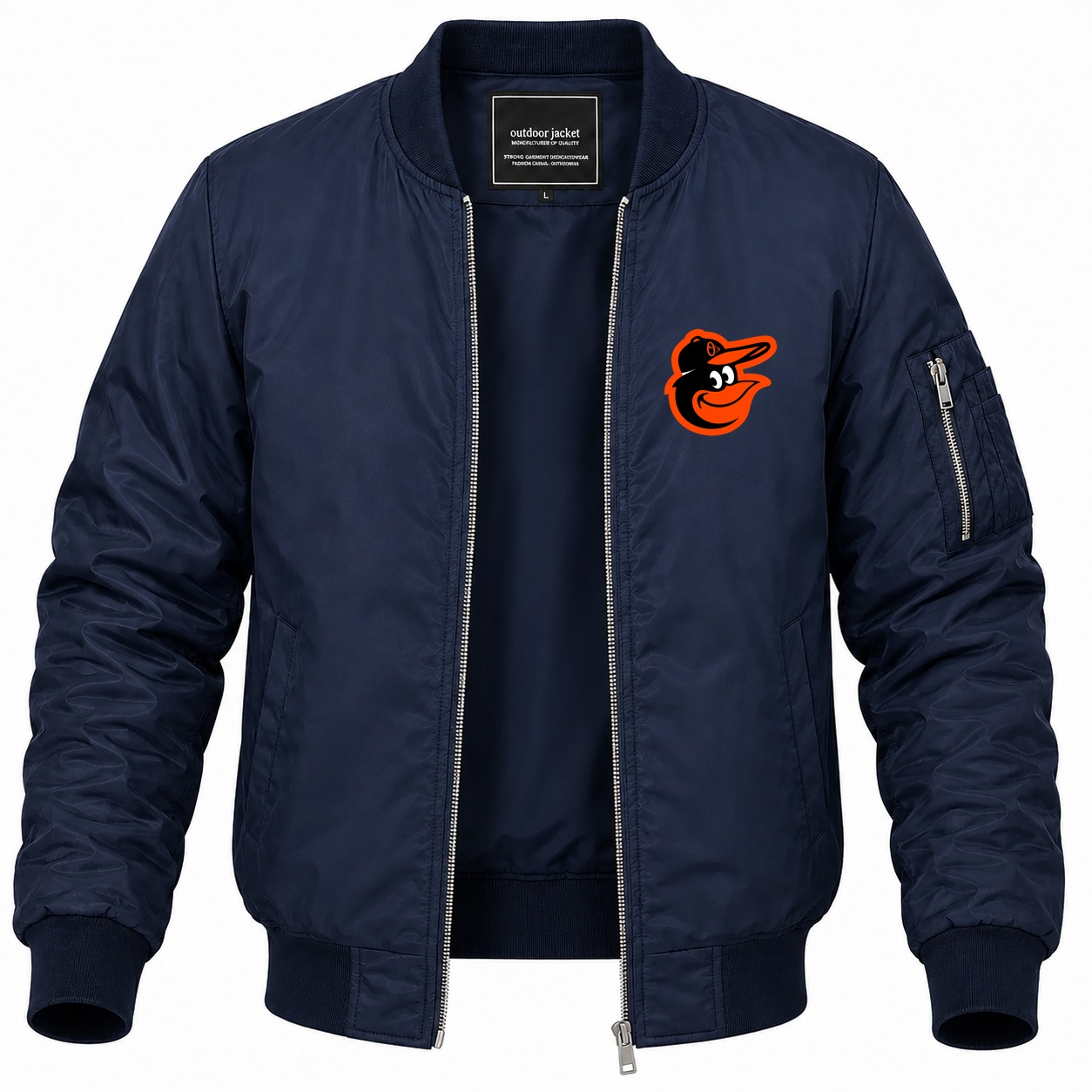 Men's Baltimore Orioles Lightweight Bomber Jacket - Navy