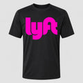Men's Lyft Pink Performance T-Shirt - Black