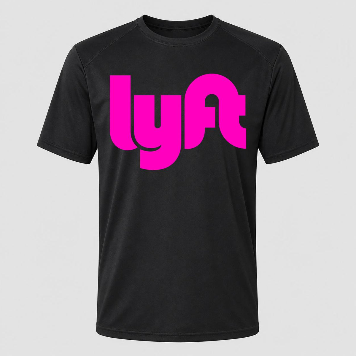 Men's Lyft Pink Performance T-Shirt - Black