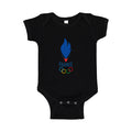 France 2024 Logo Baby Romper Onesie - Black