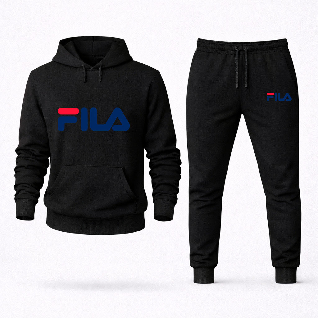 Fila Hoodie and Joggers Set - Black