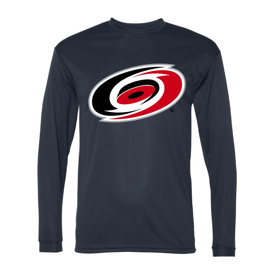 Men's Carolina Hurricanes Polyester Long Sleeve T-Shirt - Navy