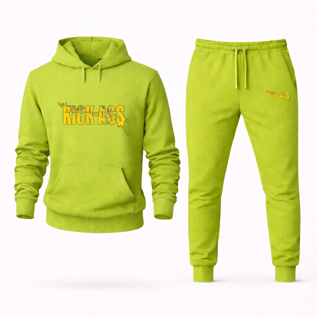 Kick-Ass Hoodie and Joggers Set - Lime Green