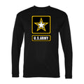 Men's U.S. Army Polyester Long Sleeve T-Shirt - Black