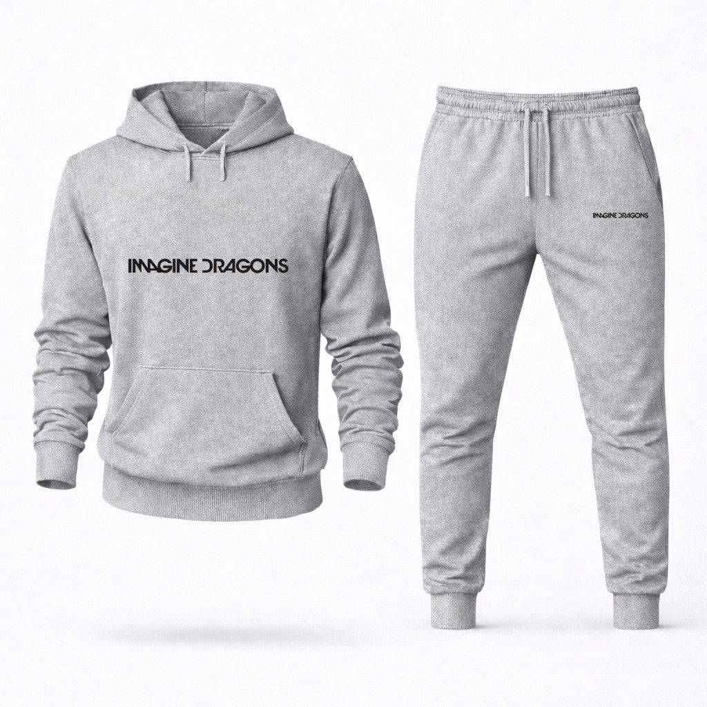 Imagine Dragons Hoodie and Joggers Set - Grey