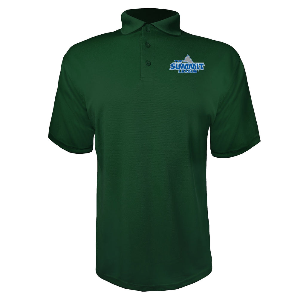 The Summit League Green polyester polo