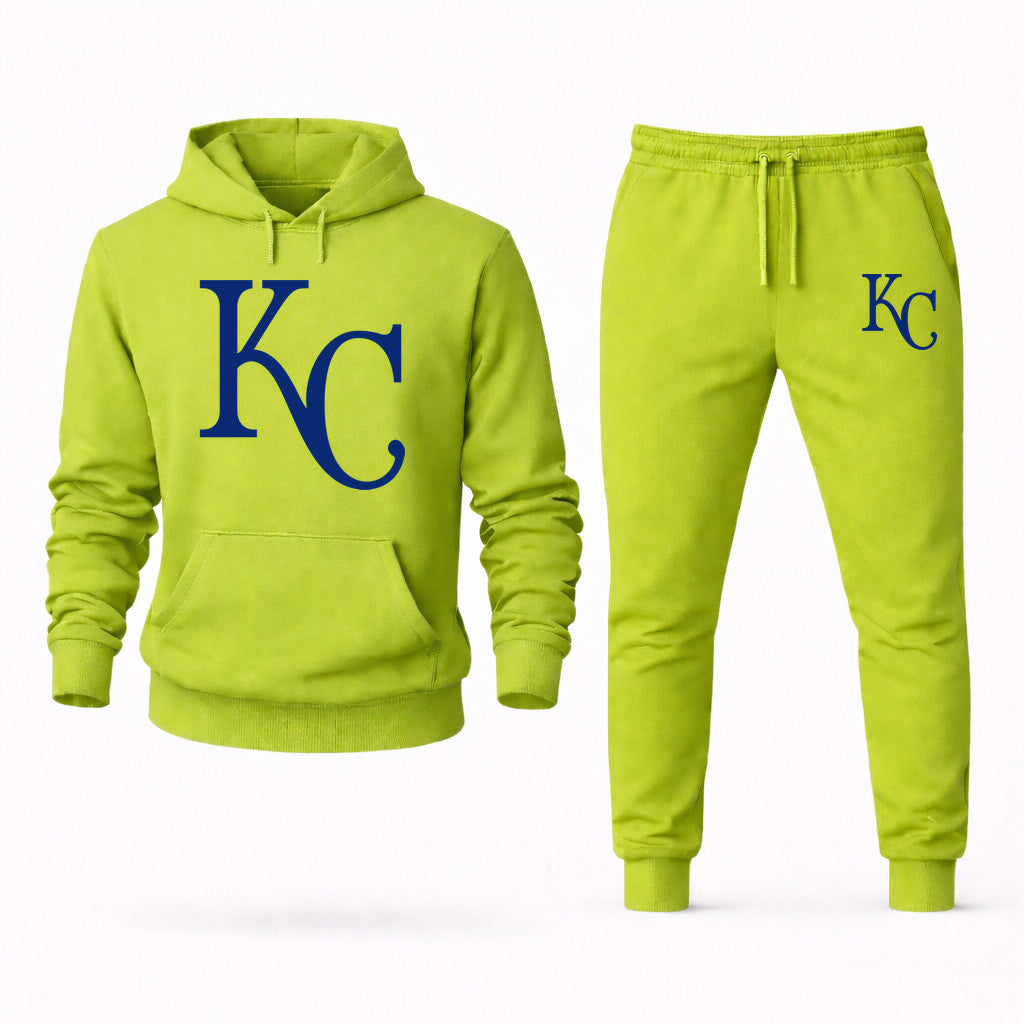 Kansas City Royals Hoodie and Joggers Set - Lime Green