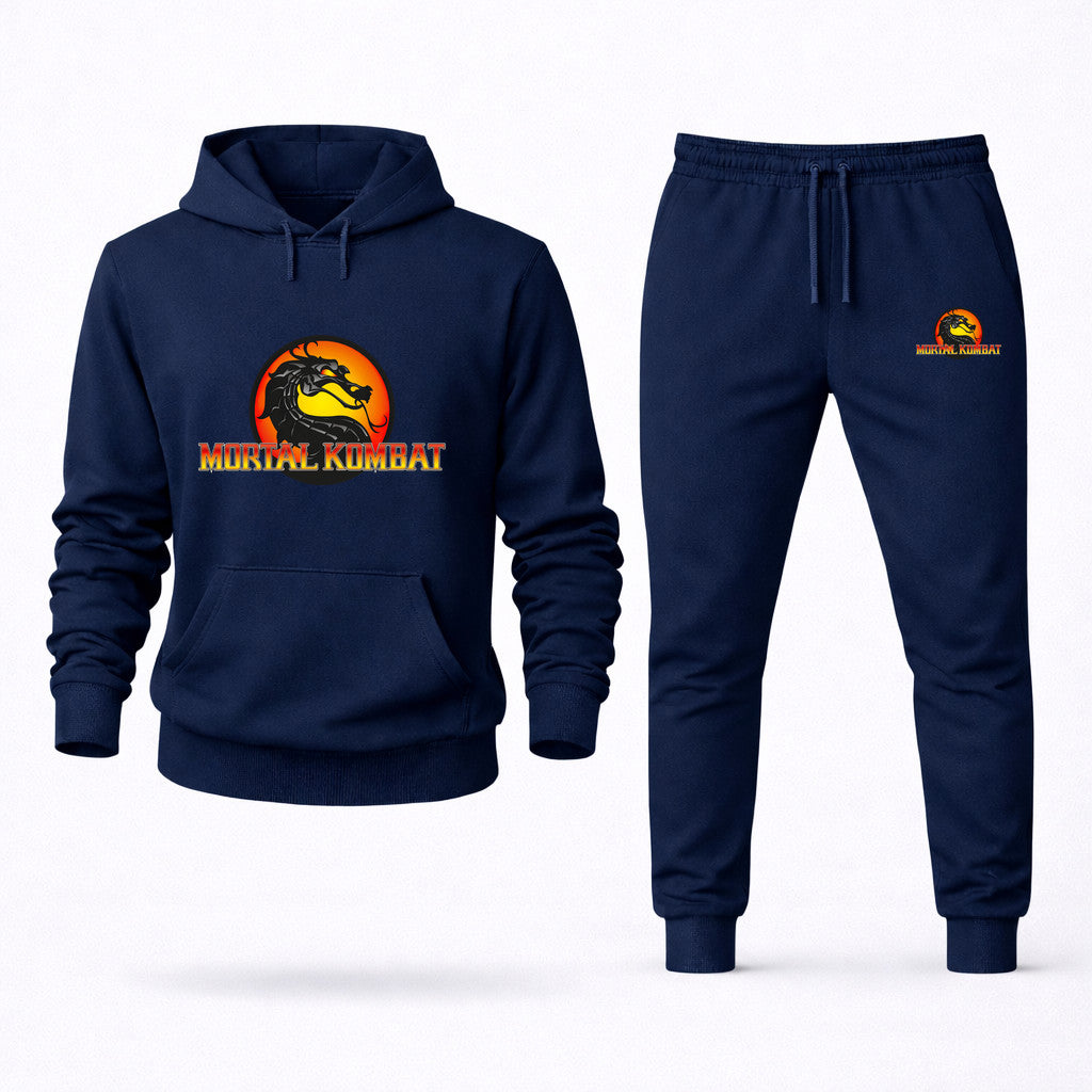 Mortal Kombat Hoodie and Joggers Set - Navy