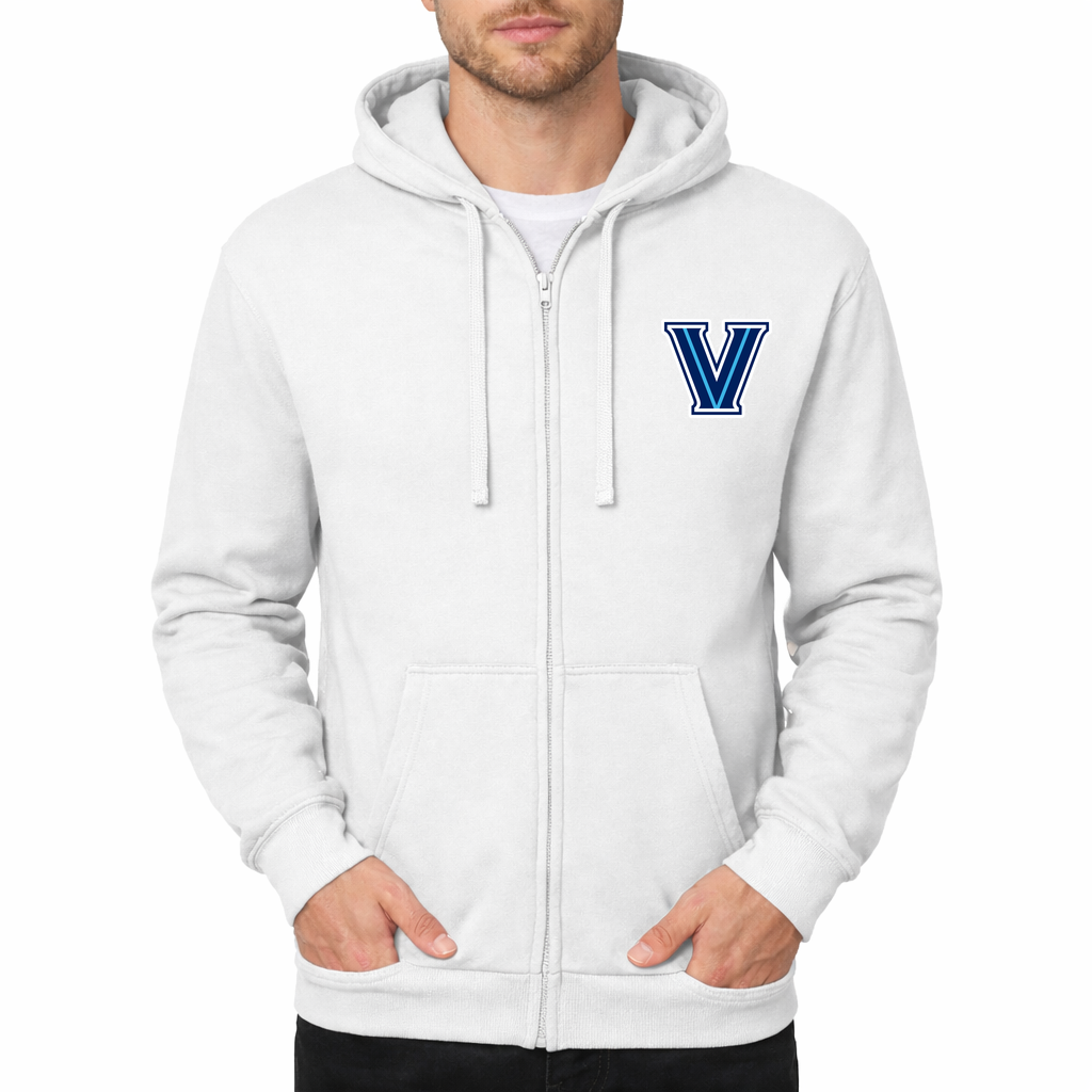 Men's Villanova Wildcats Zipper Hoodie - White