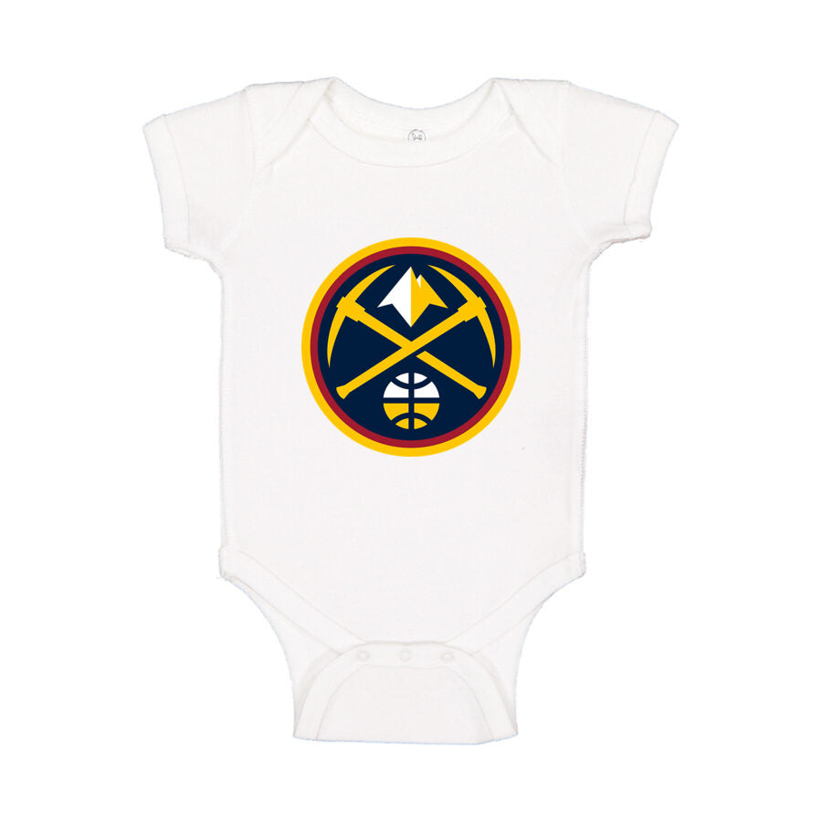 Denver Nuggets Baby Romper Onesie - White