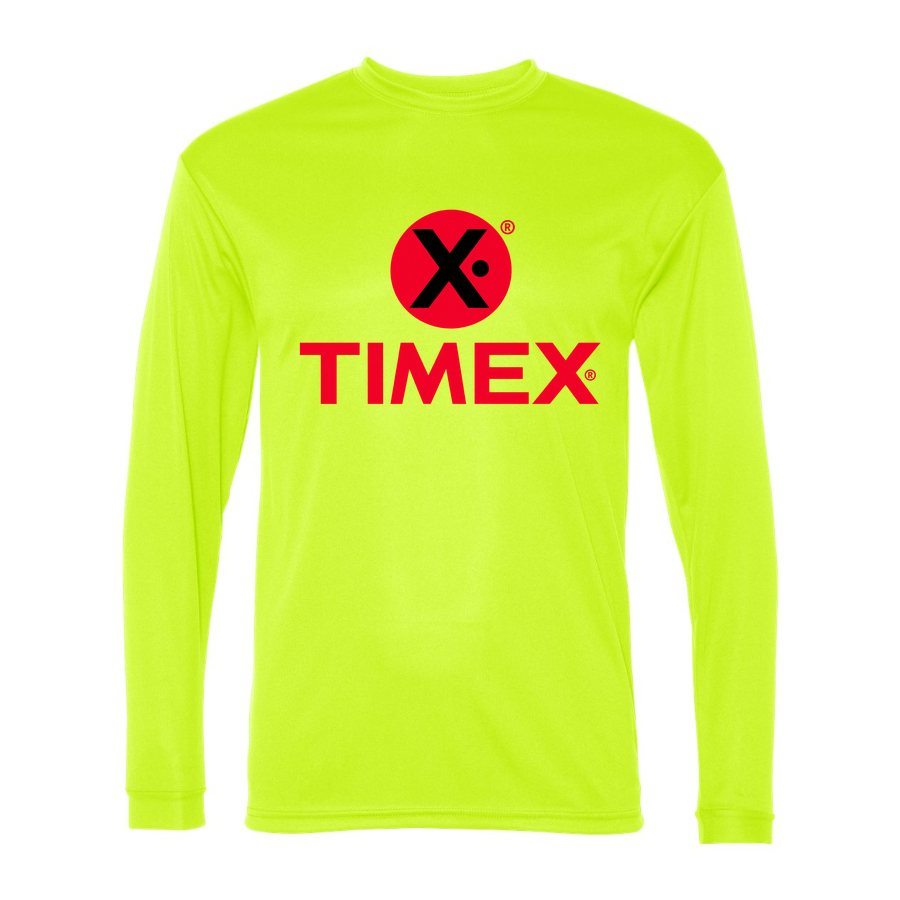 Men's Timex Polyester Long Sleeve T-Shirt - Safety Yellow