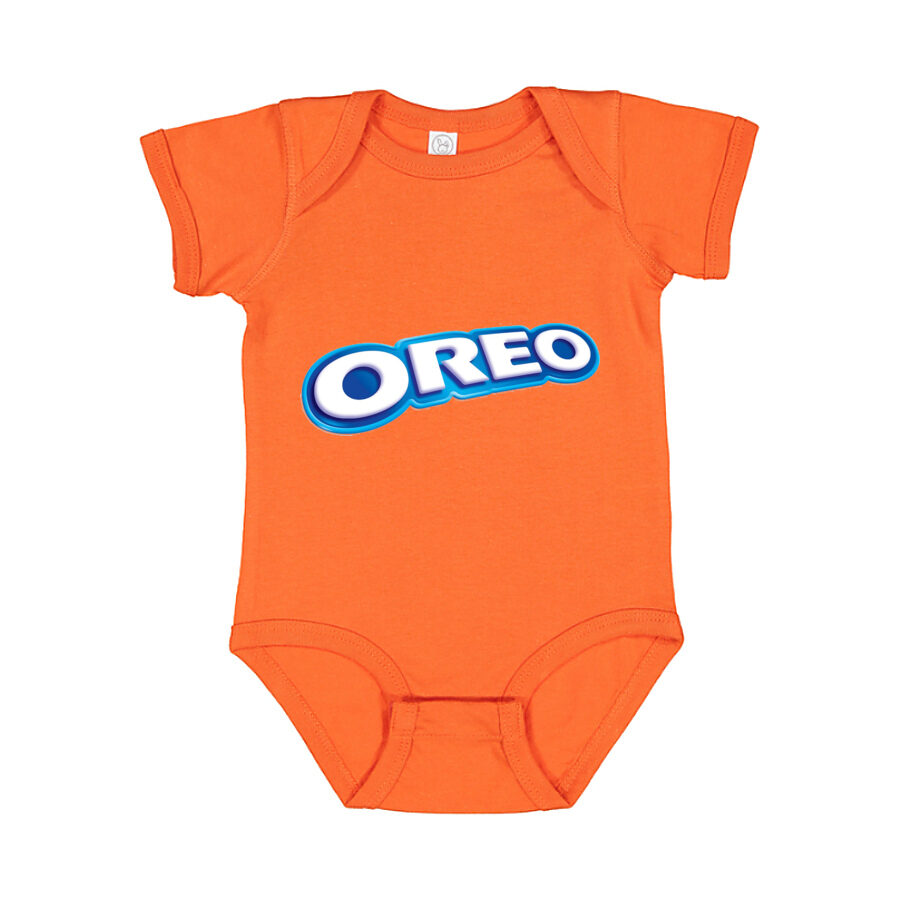 Oreo Baby Romper Onesie - Orange