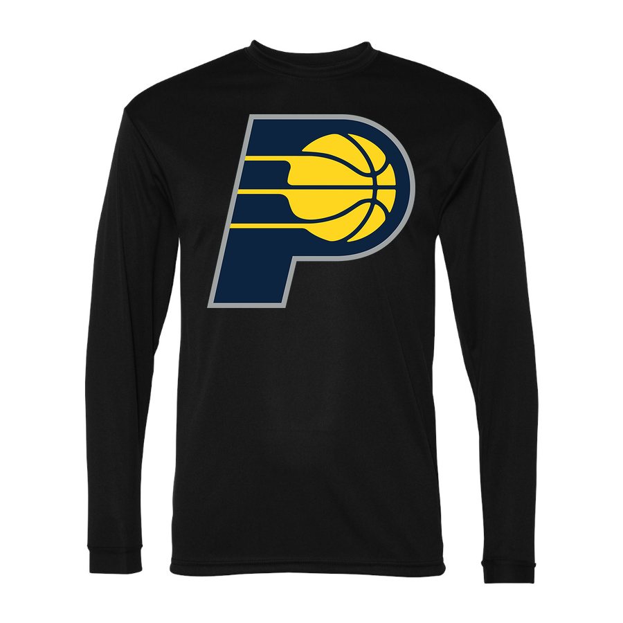 Men's Indiana Pacers Polyester Long Sleeve T-Shirt - Black