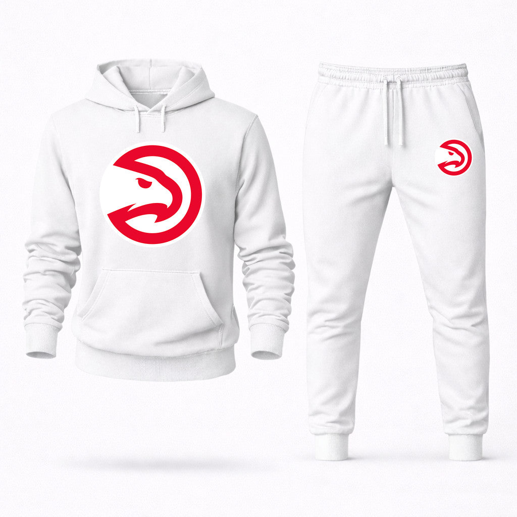 Atlanta Hawks Hoodie and Joggers Set - White