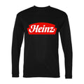 Men's Heinz food Polyester Long Sleeve T-Shirt - Black