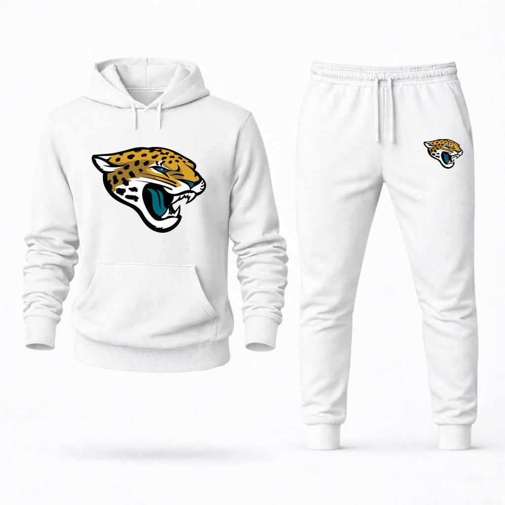 Jacksonville Jaguars Hoodie and Joggers Set - White