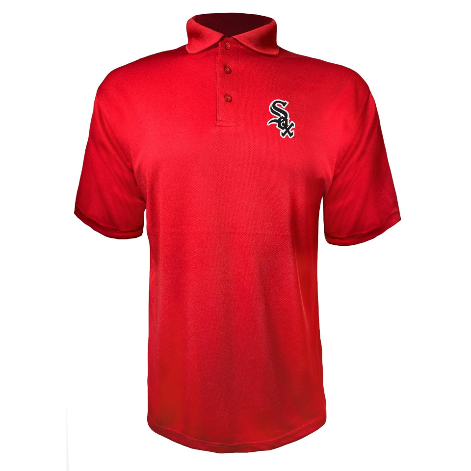 Men's Chicago White Sox Polyester Polo - Red