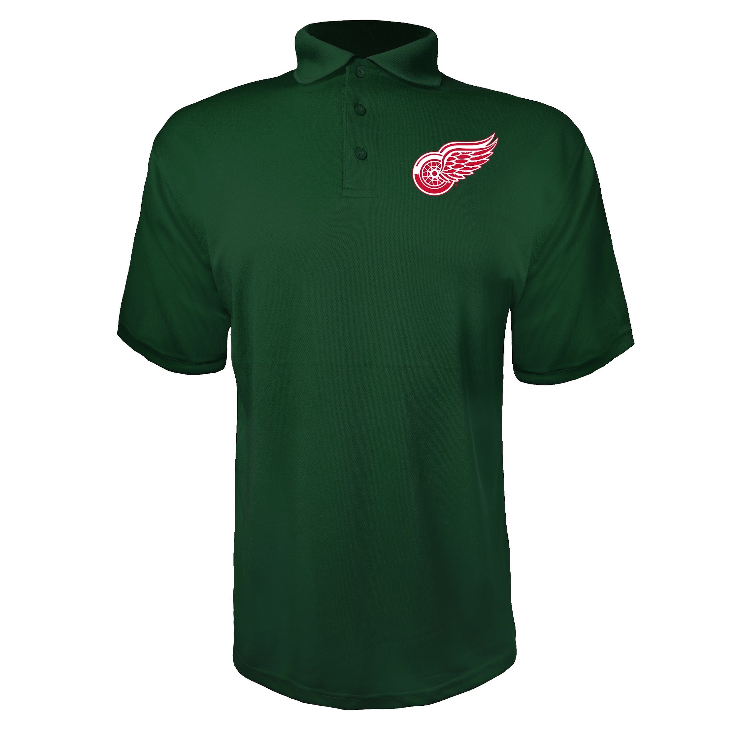 Detroit Red Wings Green polyester polo